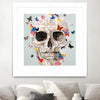 "Party Favor" Matted and Framed White 36x36 Wall Art