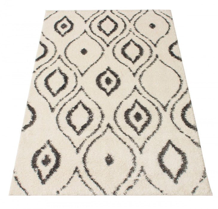 Gael Ivory Shag 7'10\" x 10'0\" Area Rug