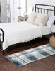 Roma Blue Machine Washable Area Rug - 2'6" x 8'0"