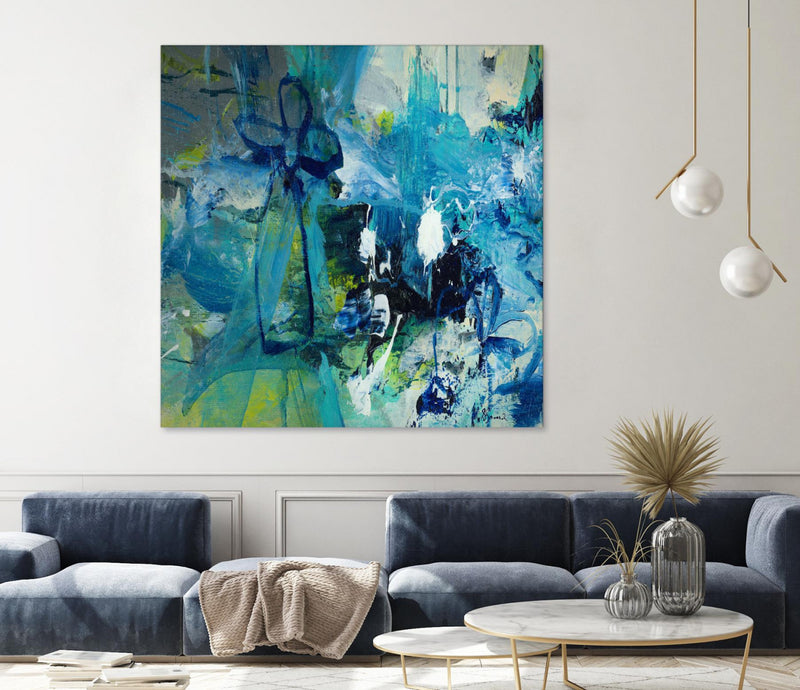 \"Abstract Flower\" Giant Art 72x72 Wall Art