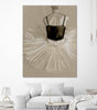 "Black Leotard Ii" Giant Art 72x54 Wall Art