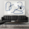 "Midblue Ii" Giant Art 72x48 Wall Art