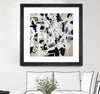 "Talking Out Of Both Sides" Matted and Framed Black 36x36 Wall Art