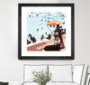 "It's All Going Just Swimmingly" Matted and Framed Black 36x36 Wall Art