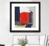"Orange Crush V6" Matted and Framed Black 30x30 Wall Art
