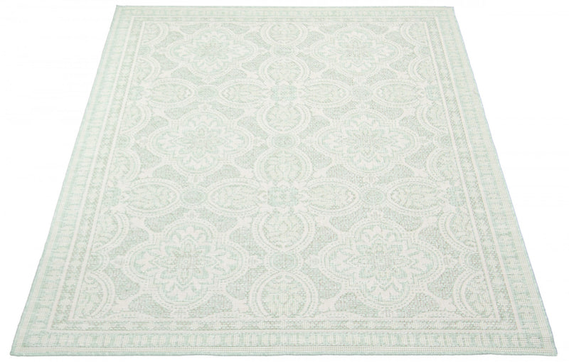 Neisha Traditional Mint Rug 6'7\" X 9'6\" Area Rug