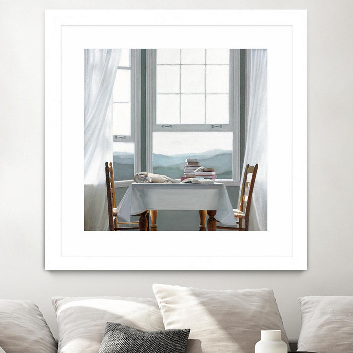 \"Accidental Scholar\" Matted and Framed White 30x30 Wall Art