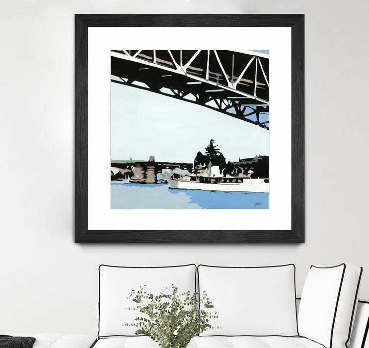 \"To The Cut\" Matted and Framed Black 36x36 Wall Art