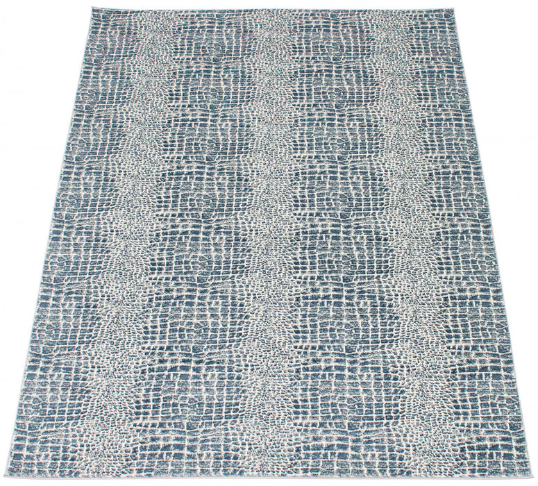 Kecia Navy/cream Rug 8'0\" X 10'0\" Area Rug