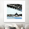"To The Cut" Matted and Framed White 30x30 Wall Art