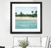 "Paradis Ii" Matted and Framed Black 30x30 Wall Art
