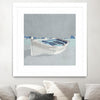 "Docked Ashore Ii" Matted and Framed White 30x30 Wall Art