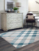 Kors Grey Machine Washable Area Rug - 6'0" x 9'0"