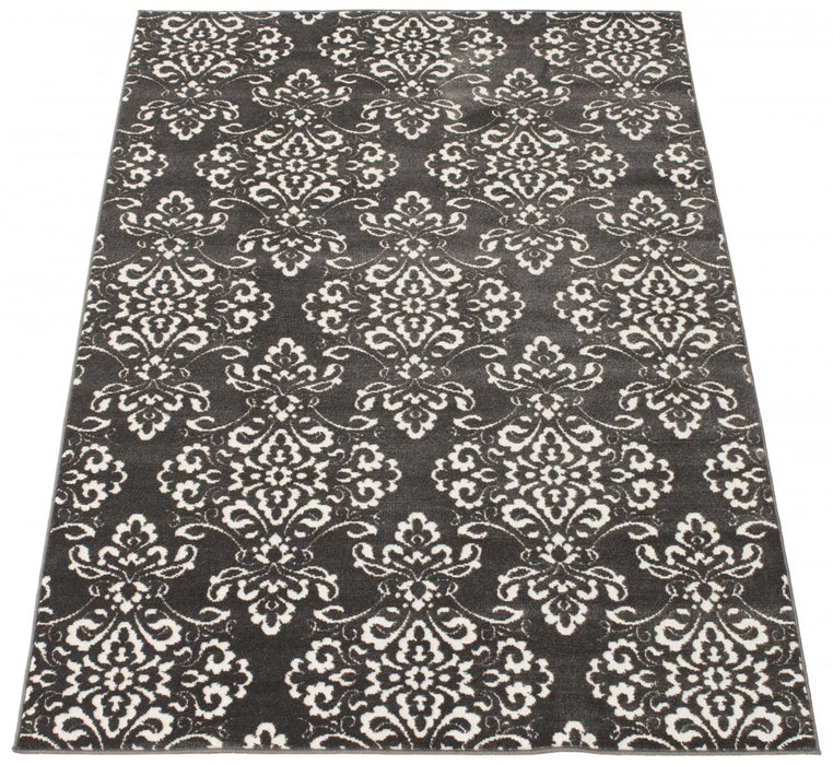 Caledonia Grey 6'7\" x 9'6\" Area Rug