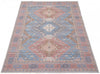 Samia Light Blue Rug 5'3" X 8'0" Area Rug