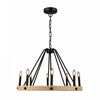 Perris 8-Light Black Chandelier 