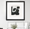 "Art Moderne" Matted and Framed Black 36x36 Wall Art