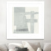 "Orien" Matted and Framed White 30x30 Wall Art