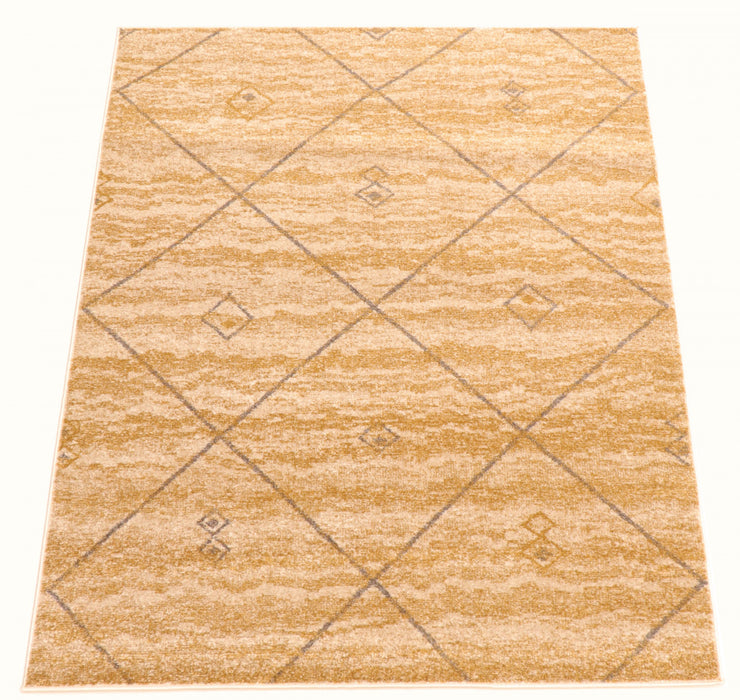 Grande Ivory/Gold 6'7\" X 9'6\" Area Rug