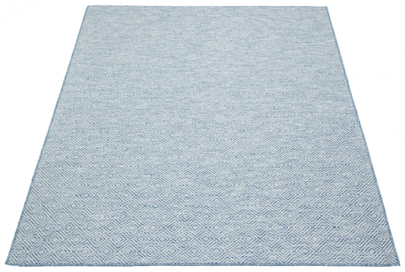 Neisha Diamond Blue Rug 6'7\" X 9'6\" Area Rug