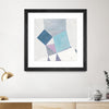 "Bay Bridge V1" Matted and Framed Black 36x36 Wall Art