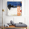 "Midnight Rise Ii" Canvas Framed Black 20x20 Wall Art