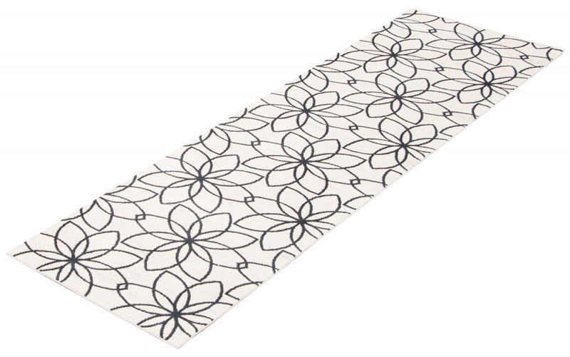 Terali Ivory Machine Washable Area Rug - 2'6\" x 8'0\"