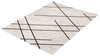 Damali Ivory/Black Machine Washable Area Rug - 6'0" x 9'0"