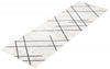 Damali Ivory/Blue Machine Washable Area Rug - 2'6" x 8'0"