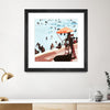 "It's All Going Just Swimmingly" Matted and Framed Black 36x36 Wall Art