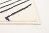 August Geod White-Navy 5'3" x 7'3" Area Rug