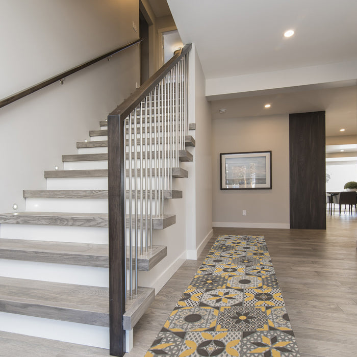 Bellezza Grey 2'2\" x 22'0\" Area Rug