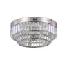 Stella Two-Tier LED Satin Nickel Flush Mount