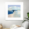 "Sand And Sky" Matted and Framed White 30x30 Wall Art