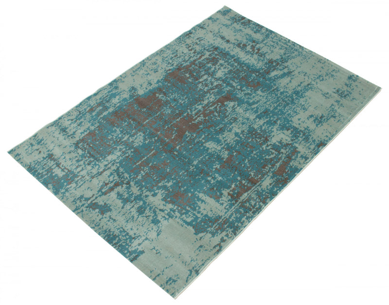 Mariam Aqua 6'7\" x 9'6\" Area Rug