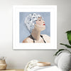 "Getting My Tan On" Matted and Framed White 30x30 Wall Art