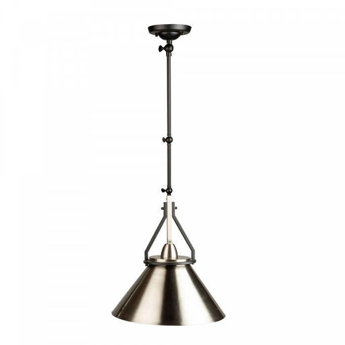 Brydon 1-Light Black Brushed Nickel Wall Sconce Pendant