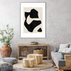 "Untilted" Canvas Framed Black 18x24 Wall Art