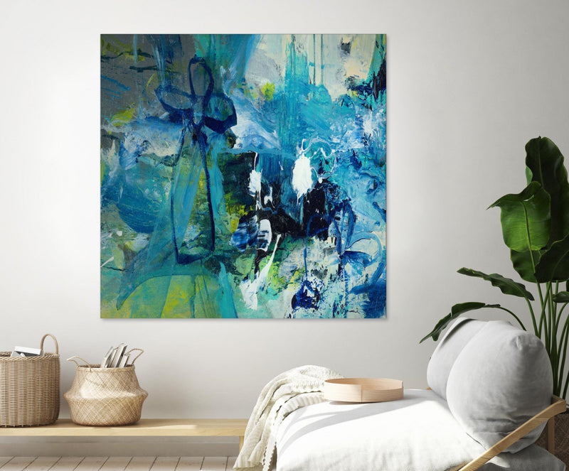 \"Abstract Flower\" Giant Art 72x72 Wall Art
