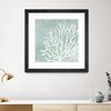 "Sea Crown Ii" Matted and Framed Black 36x36 Wall Art