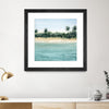 "Paradis Ii" Matted and Framed Black 30x30 Wall Art