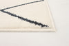August White-Navy 6'7" x 9'6" Area Rug