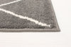August Dark Grey-White 6'7" x 9'6" Area Rug