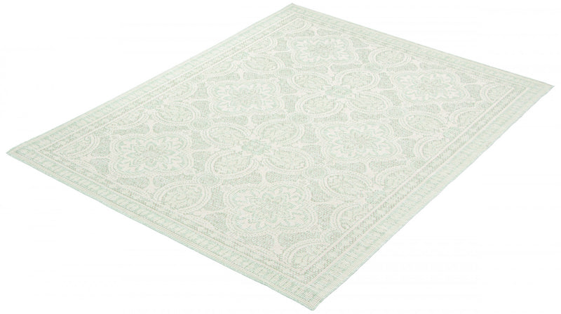 Neisha Traditional Mint Rug 6'7\" X 9'6\" Area Rug