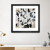 "Talking Out Of Both Sides" Matted and Framed Black 36x36 Wall Art