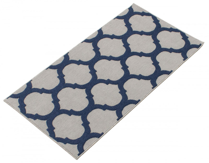 Sophie Grey-Navy Area Rug - 2'8\" x 4'11\"