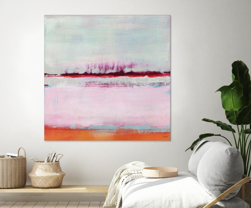 \"Persimmon Jump Ii\" Giant Art 54x54 Wall Art