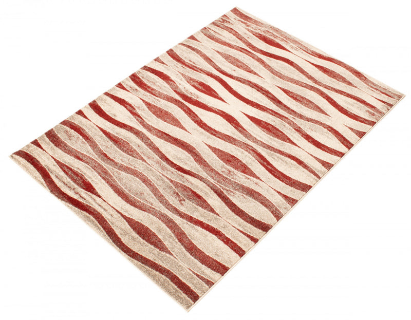 Arusha Ivory / Red 3'11\" x 5'7\" Area Rug