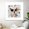 "Party Favor" Matted and Framed White 36x36 Wall Art