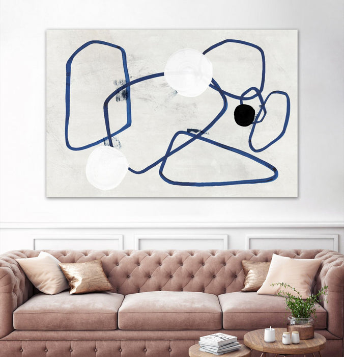 \"Midblue Ii\" Giant Art 72x48 Wall Art